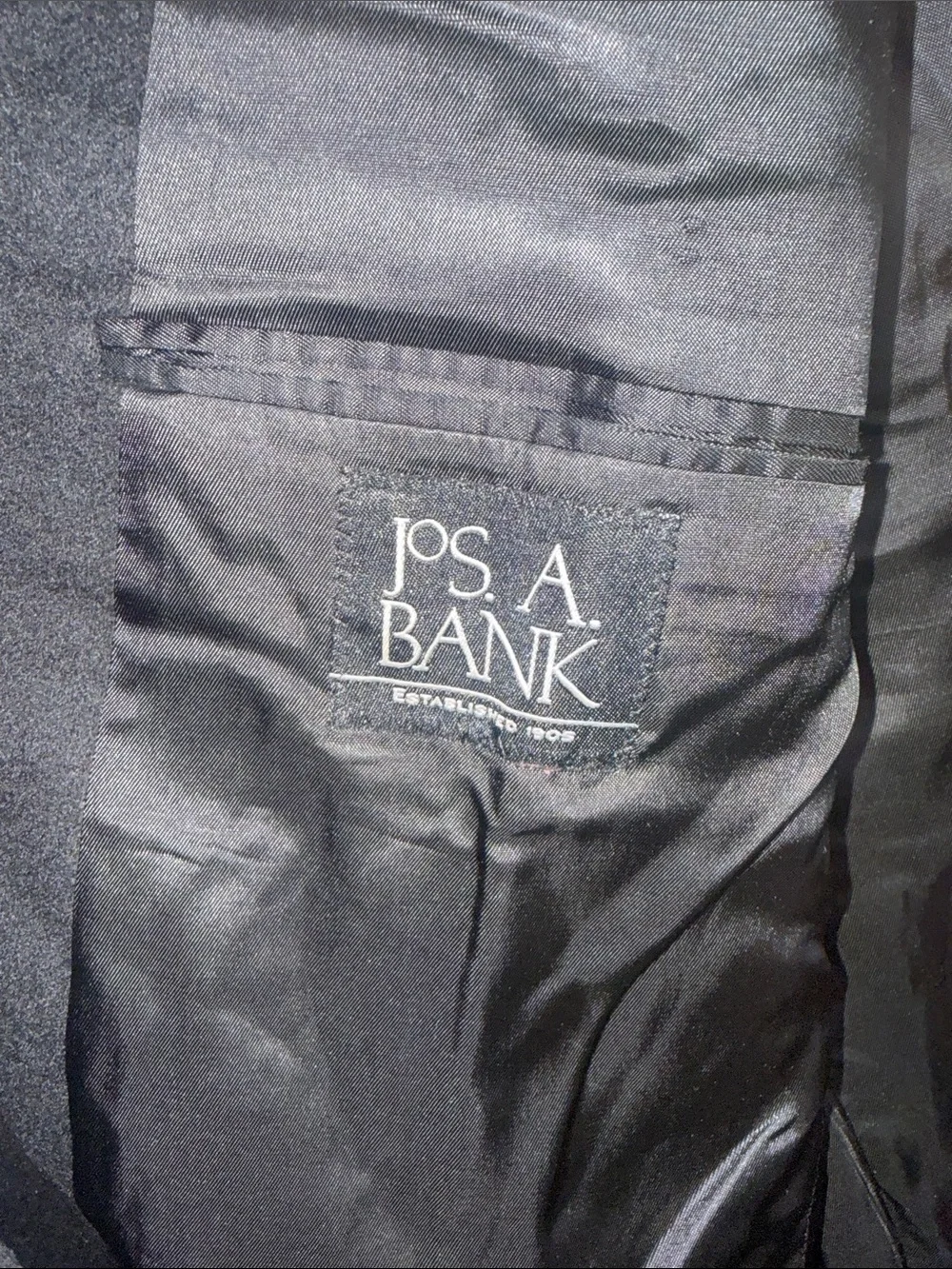 Jos. A. Bank 100% Cashmere Black Two-Button Men's Sport Coat 46XL